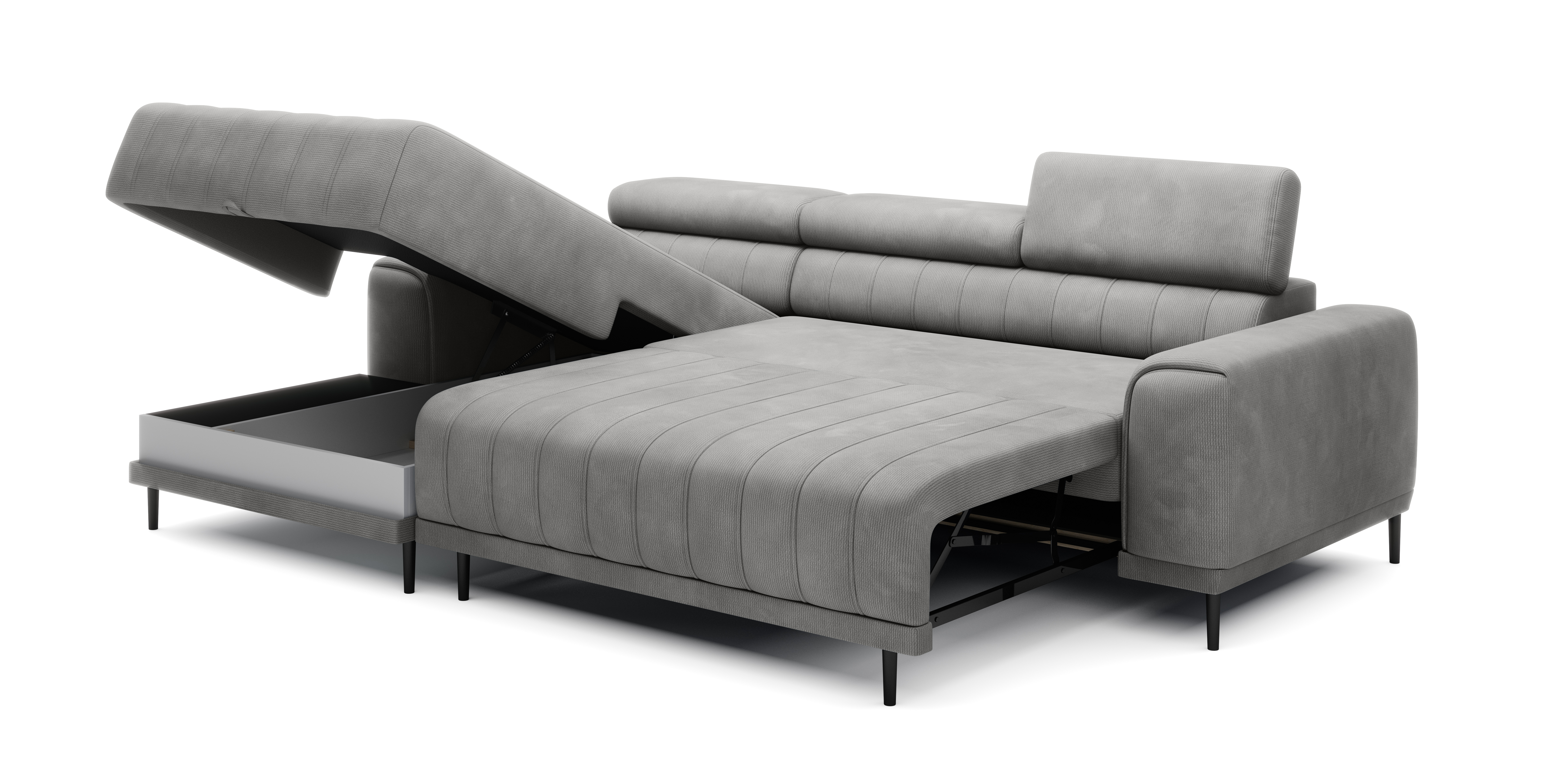 Ecksofa Caldo Mini Schlaffunktion Bettkasten